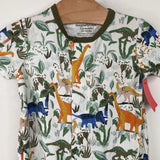 Size 3-6m: Magnetic Me White Dinosaur 1pc PJs