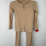Size 3: Jamie Kay Peach Ribbed 2pc Set