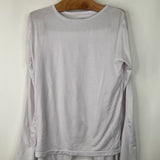 Size 8-10 (M): 32 Degrees Heat White Long Sleeve 2pc Base Layer