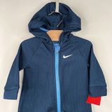 Size 6m: Nike Blue Zip-Up Romper