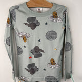 Size 5 (110): Hanna Andersson Blue Star Wars Print 2pc PJs
