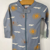 Size 6-12m (70): Hanna Andersson Blue Sky Print 1pc PJs