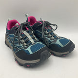 Size 13: Merrell Blue/Pink Lace-Up Sneakers
