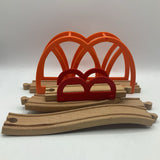 2 Gallon Bag Of Assorted Wooden Trains & Tracks
