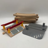 2 Gallon Bag Of Assorted Wooden Trains & Tracks