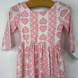 Size 12m Sweet Honey Pink Heart Long Sleeve Romper