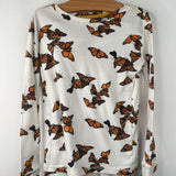 Size 10: Gap White Butterfly Print 2pc PJs