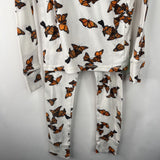 Size 10: Gap White Butterfly Print 2pc PJs