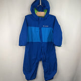Size 2: Columbia Blue Zip-Up Rainsuit