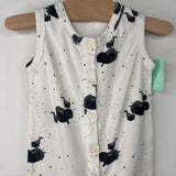 Size 18-24m: Kate Quinn White/Black Whale Print Tank Romper
