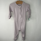 Size 0-3m: Goumi Creme 1pc Footy PJs