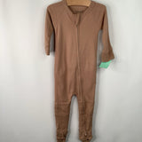Size 6-12m: Goumi Brown Zip Up 1pc PJs