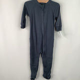 Size 6-12m: Goumi Blue/Grey Zip Up 1pc PJs