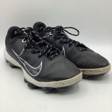 Size 8.5Y: Nike Black Lace Up Outdoor Soccer Cleats