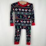 Size 4 (100): Hanna Andersson Black Elf Holiday 2pc Holiday PJs