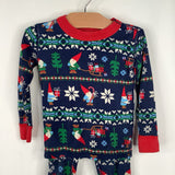 Size 3 (100): Hanna Andersson Navy Elf Holiday 2pc Holiday PJs