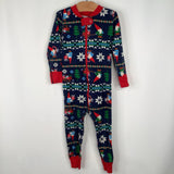 Size 3 (90): Hanna Andersson Navy Elf Holiday 1pc PJs