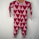 Size 18-24m (80): Hanna Andersson Pink/ Red Hearts 1pc PJs