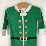 Size 6-9m (60): Hanna Andersson Elf Print 1pc PJs