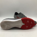 Size 6.5y: Nike Grey/Black/Red Lace Up Shoes
