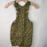 Size 7-8: Columbia Green/Pink/Yellow Floral Tank Shorty Romper