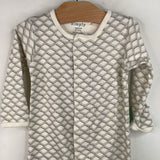 Size 6-9m: Magnetic Me White/Grey Patterned 1pc Footy PJs