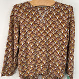 Size 4: Kate Quinn Brown/Blue Arch PJs 2pc