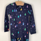 Size 6-9m: Primary Blue Tree Print 1pc Footy PJs