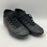 Size 2Y: Nike Black/Red Indoor Lace Up Soccer Cleats