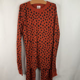 Size 14 (160): Hanna Andersson Red/Black Polka Dots 2pc PJs