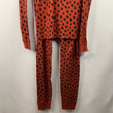 Size 14 (160): Hanna Andersson Red/Black Polka Dots 2pc PJs
