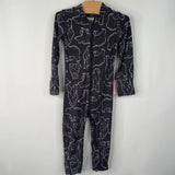 Size 3-6m (60): Hanna Andersson Grey Bear Print 1pc PJs
