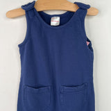 Size 3 (90): Hanna Andersson Blue Cozy Tank Romper
