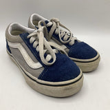 Size 11: Vans Blue/Grey Lace Up Sneakers
