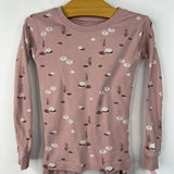 Size 5: Petit Lem Purple Lotus Flower 2pc Long Sleeve PJs