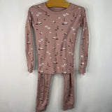 Size 5: Petit Lem Purple Lotus Flower 2pc Long Sleeve PJs