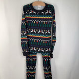 Size 10: Hanna Andersson Black/Multicolor Tree/Lights Dear PJs
