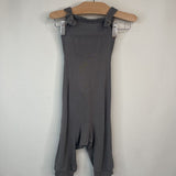 Size 2: Kyte Grey Linen Overalls