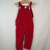 Size 3 (90): Hanna Andersson Red Corduroy Overalls