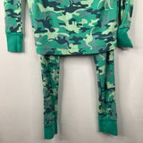 Size 12: Lands' End Green Camo 2pc PJs