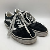 Size 5.5Y: Vans Black/White Lace Up Sneakers