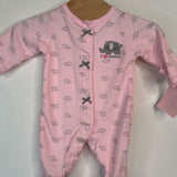 Size Preemie: Carter's Pink Elephant Onesie
