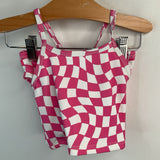 Size 3 (90): Hanna Andersson Pink/White Checkered 2pc Swimsuit