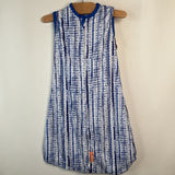 Size L: Swaddle Me Blue/White Patterned Sleepsack