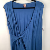 Size L: Blue Tank Dress
