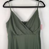 Size XL: Birdy Grey Green Maternity Bridesmaid Tank Dress (Retails $100+)