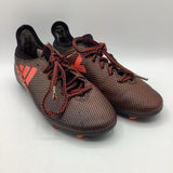 Size 3.5Y: Adidas Black/Orange Soccer Cleats
