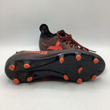 Size 3.5Y: Adidas Black/Orange Soccer Cleats