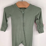 Size P: Carter's Green Footy PJs