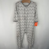 Size 6-9m: Magnetic Me White/Grey Elephant 1pc Footy PJs